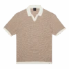 Bugatti Texture Stripe Knitted Polo