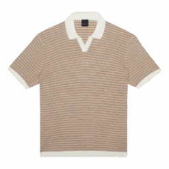 Bugatti Texture Stripe Knitted Polo