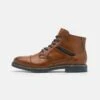 Bugatti CAJ - Lace-up Ankle Boots - Cognac