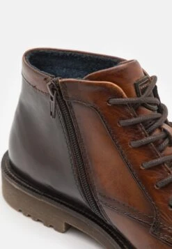 Bugatti Lace-up Ankle Boots - Cognac/dark Brown -Coes Style Store 48a57c9591c84b159da1f5eb1b6c4604