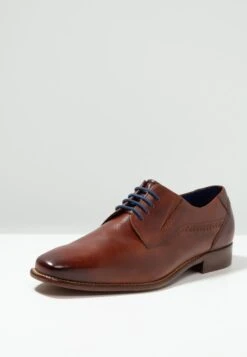 Bugatti Arturo - Smart Lace-Ups - Cognac -Coes Style Store 6c4e7a06ec6644e2b96b07dfe5587b2a