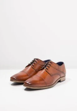 Bugatti Smart Lace-Ups - Cognac -Coes Style Store 8b819810e702434e989ebc71baa6d317