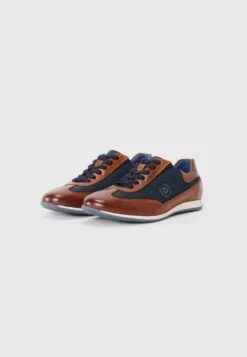 Bugatti TOMEO - Trainers - Cognac/dark Blue -Coes Style Store 9490686b7c88415fbf3f4cacc6c7e957