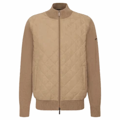 Bugatti Suede Effect Quilted Jersey Jacket