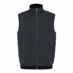 Bugatti Herringbone Jersey Gilet