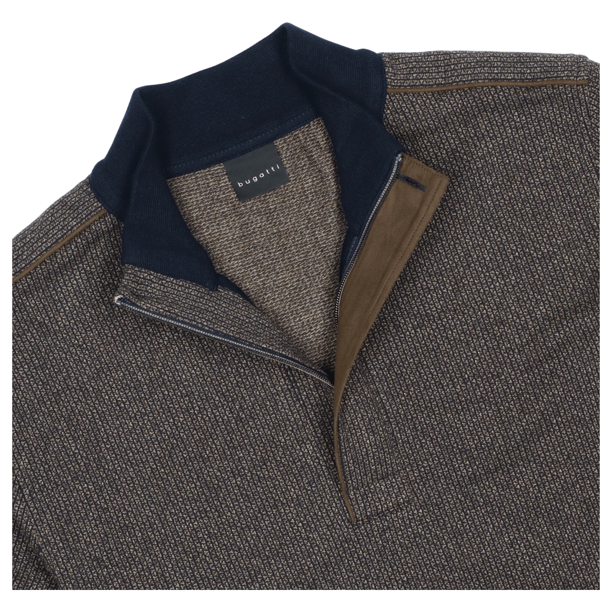 Bugatti Trim Detail 1/4 Zip Sweatshirt 2 Bugatti Trim Detail 1/4 Zip Sweatshirt - Image 2