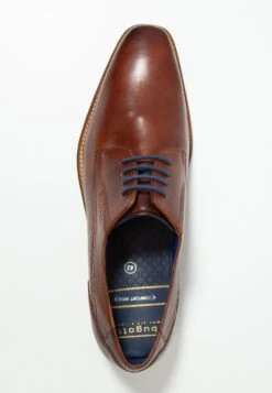 Bugatti Arturo - Smart Lace-Ups - Cognac -Coes Style Store ca6545b6a4ea4296af32c1ed0a4050ee