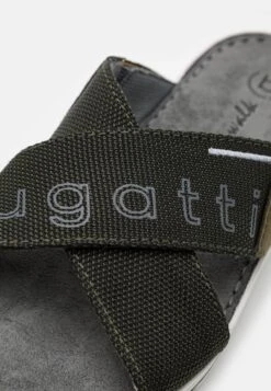 Bugatti Sani - Mules - Dark Green -Coes Style Store cb846a5fbe054236b47520330b10a3ef