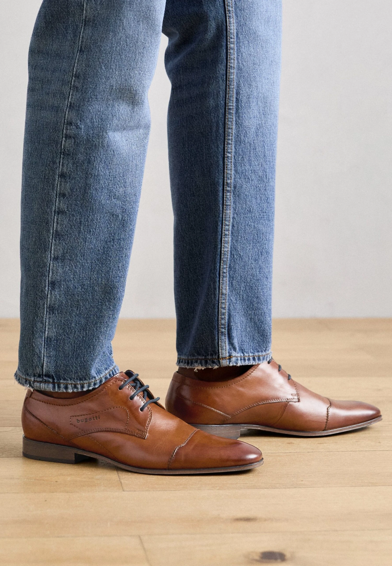 Bugatti Smart Lace-ups - Cognac 2 Bugatti Smart Lace-ups - Cognac - Image 2