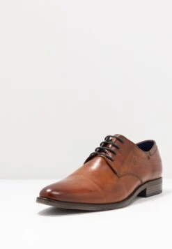 Bugatti Lair - Smart Lace-Ups - Cognac -Coes Style Store dfdbb39224124ab6aba7a1f9e648efd3