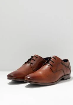 Bugatti Morino - Smart Lace-Ups - Cognac -Coes Style Store e7ebca2e16514e7d9d90452da96f0840