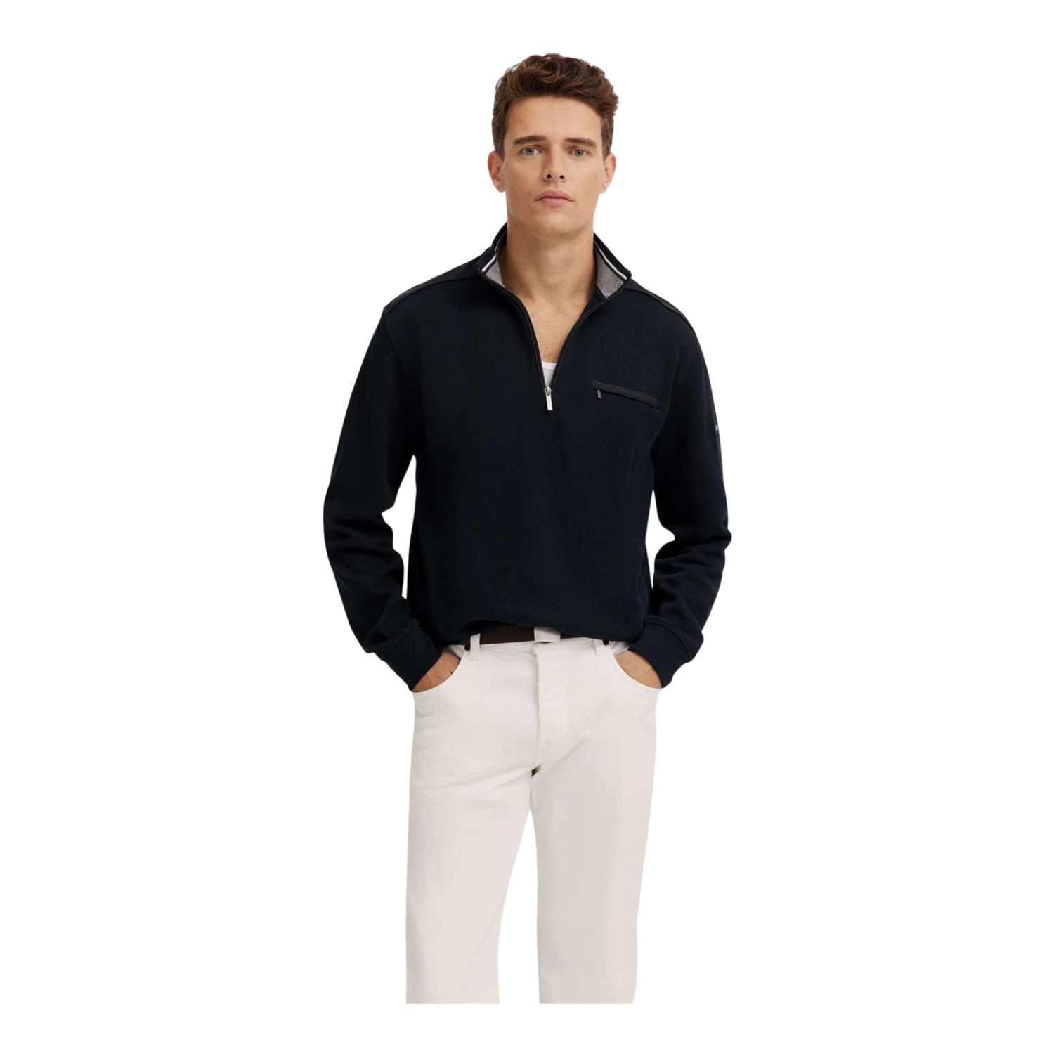 Bugatti 1/4 Zip Sweatshirt 2 Bugatti 1/4 Zip Sweatshirt - Image 2